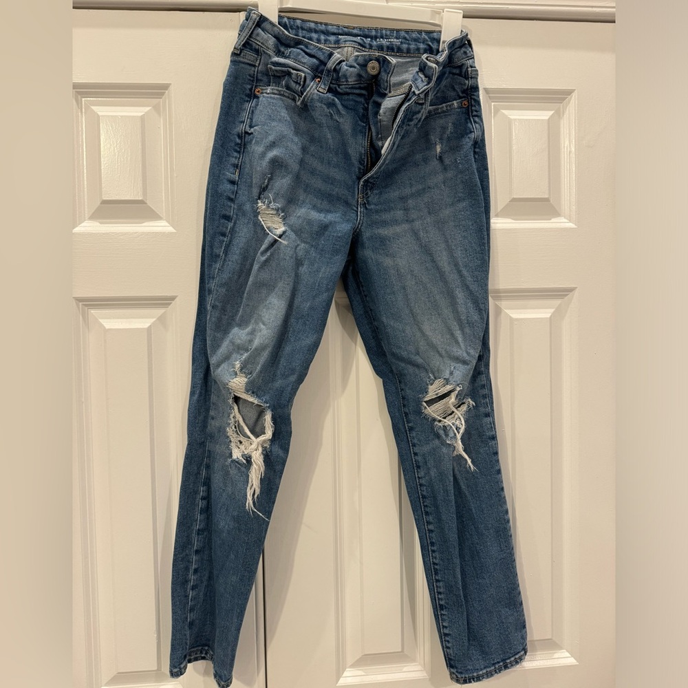 Old Navy high rise straight jeans